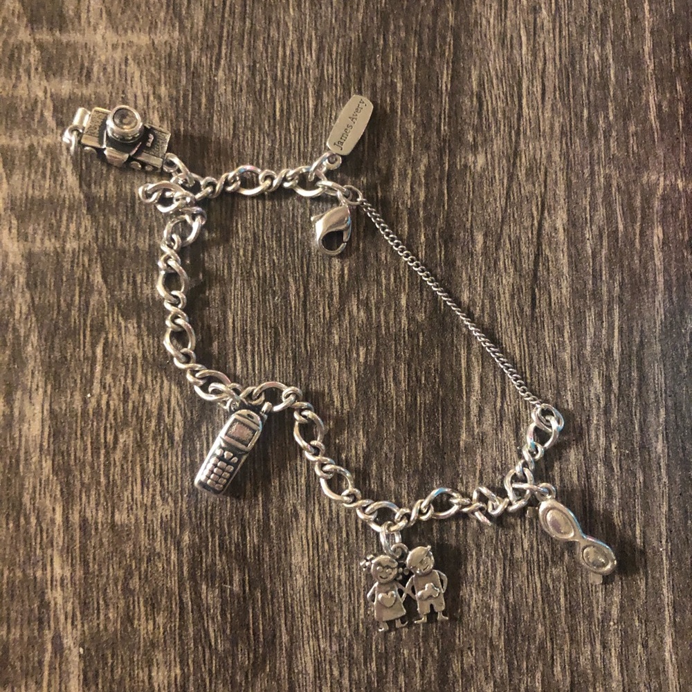 James Avery bracelet with 4 charms
